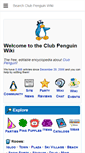 Mobile Screenshot of clubpenguinwiki.info